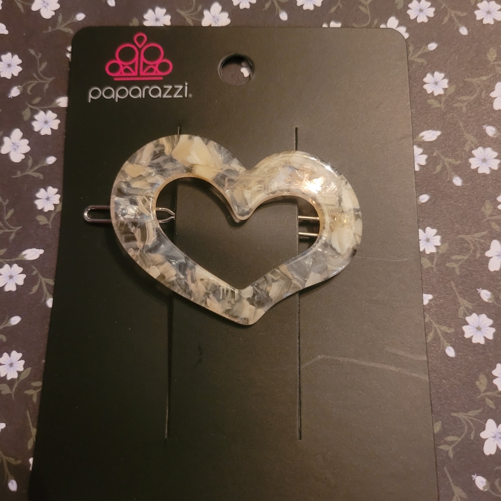 Acrylic Marble  hair clip